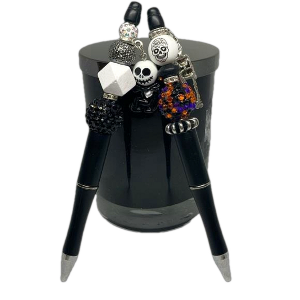 Handmade Halloween Beaded Pen Set
